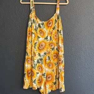 Forever 21 2x sunflower romper